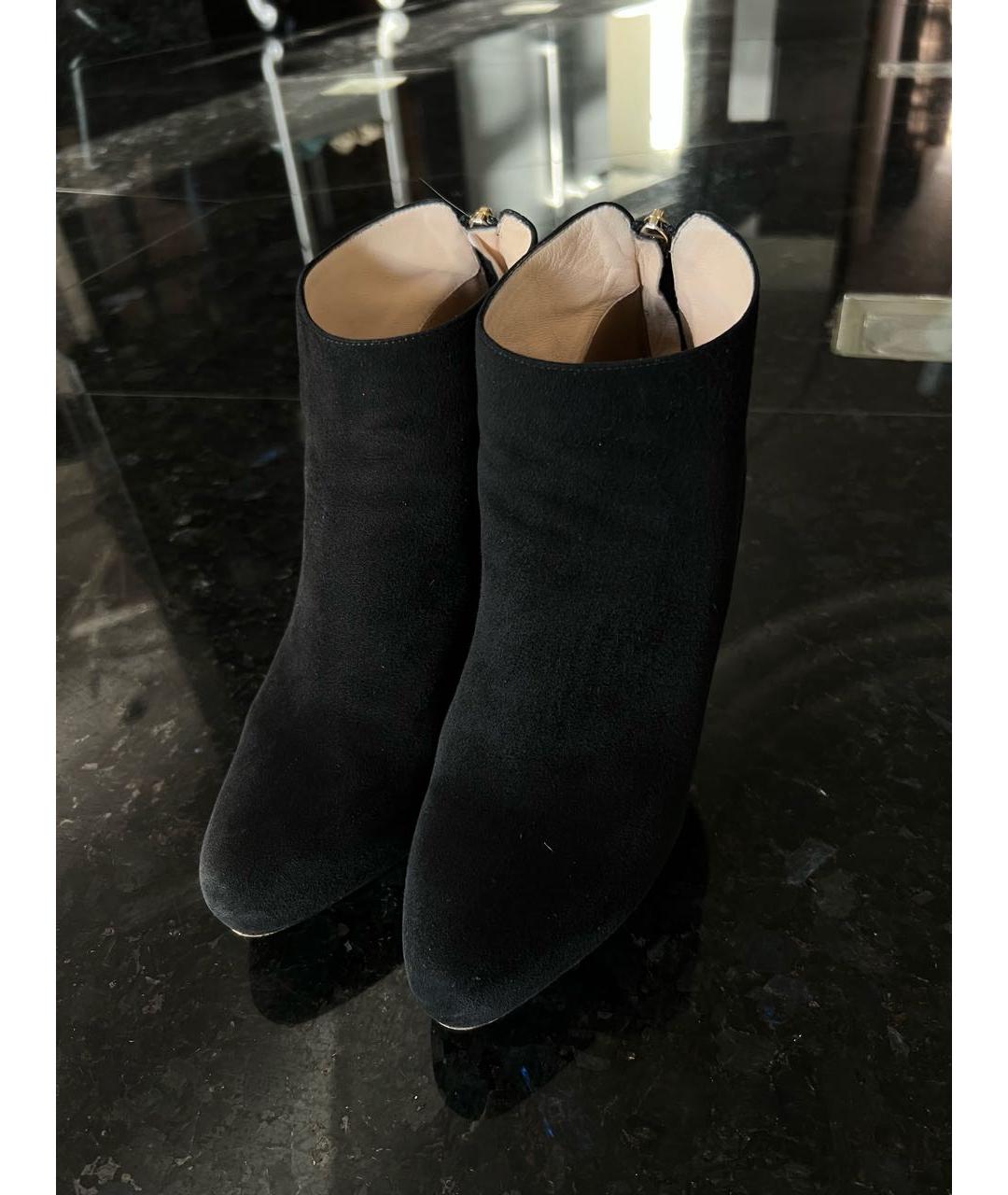 PRADA Черные замшевые ботильоны, фото 4