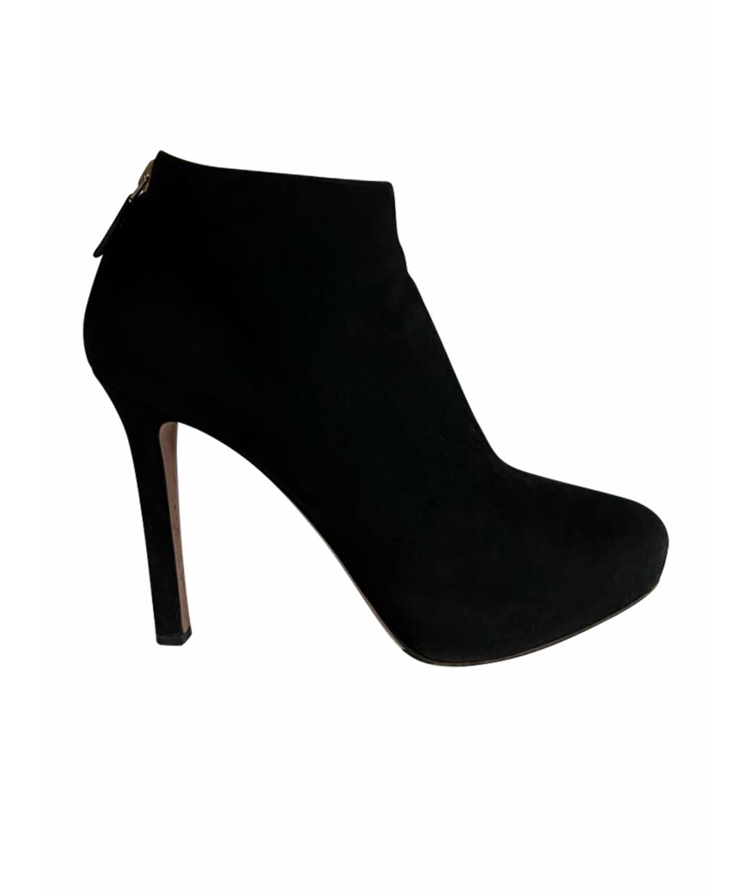 PRADA Черные замшевые ботильоны, фото 1