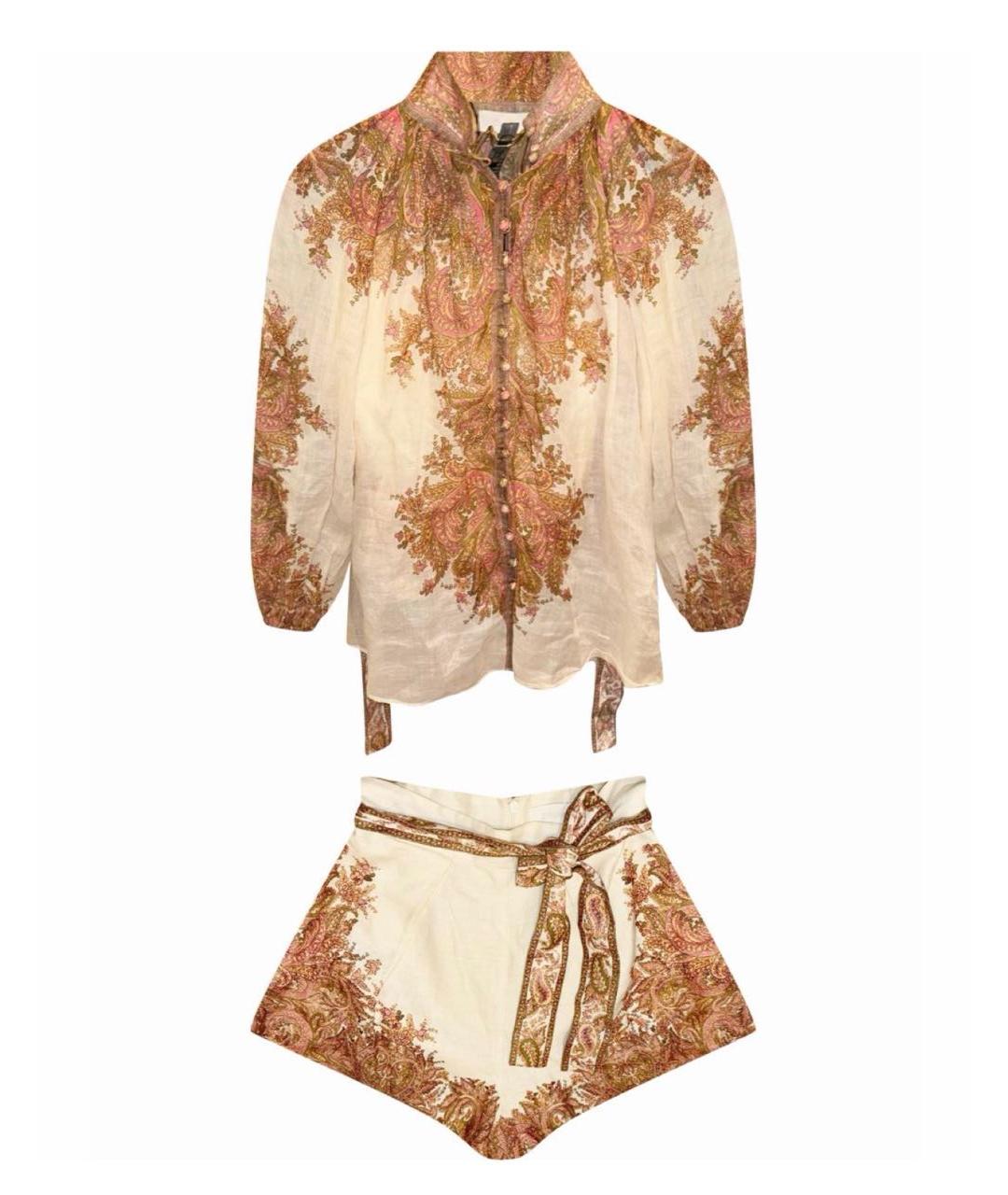 ZIMMERMANN Бежевый повседневный костюм, фото 9