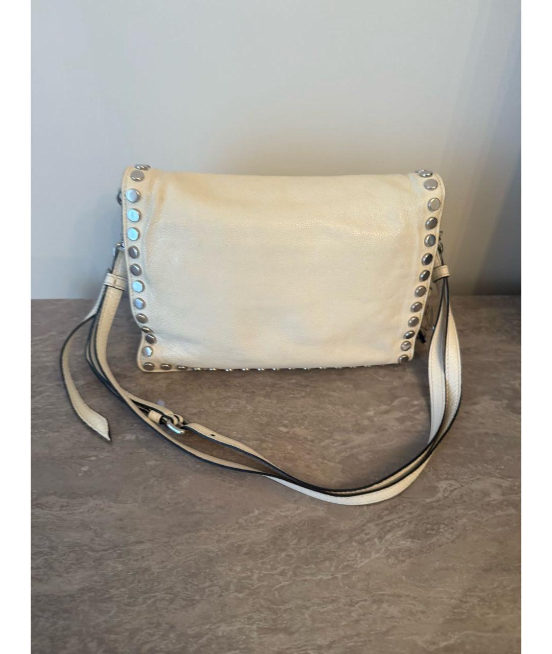 PRADA Белая кожаная сумка через плечо, фото 2