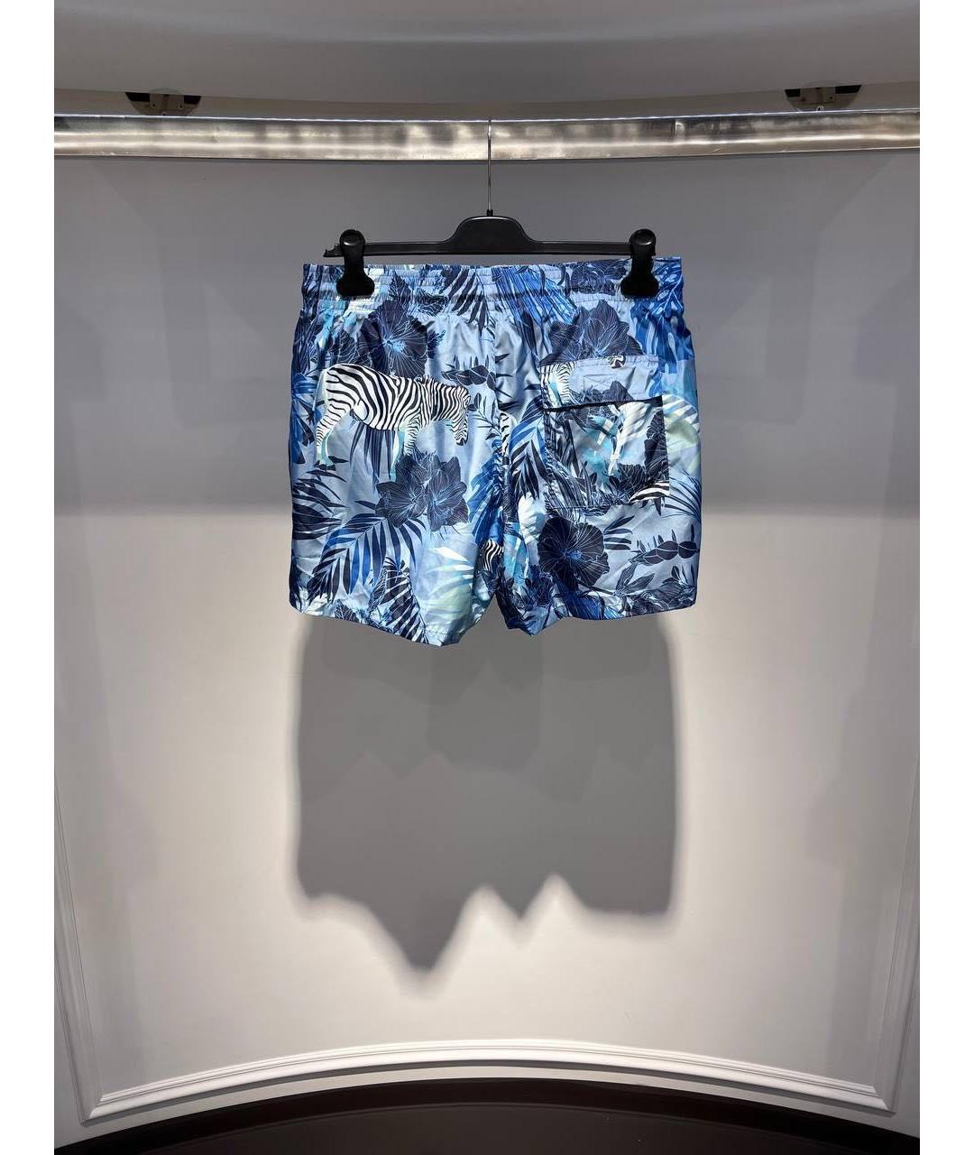 ETRO Синие полиэстеровые шорты, фото 3