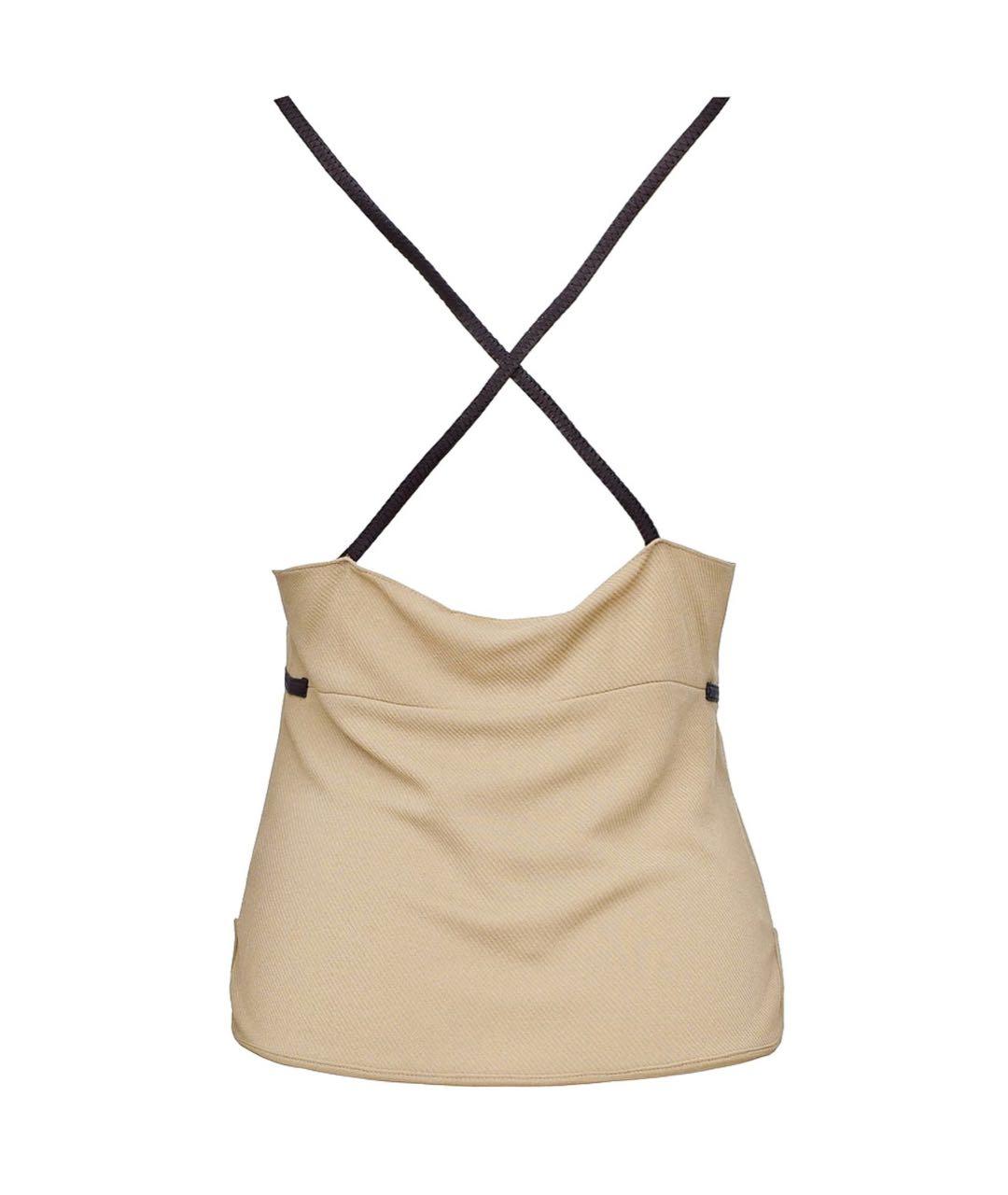 BALENCIAGA Бежевая вискозная майка, фото 2