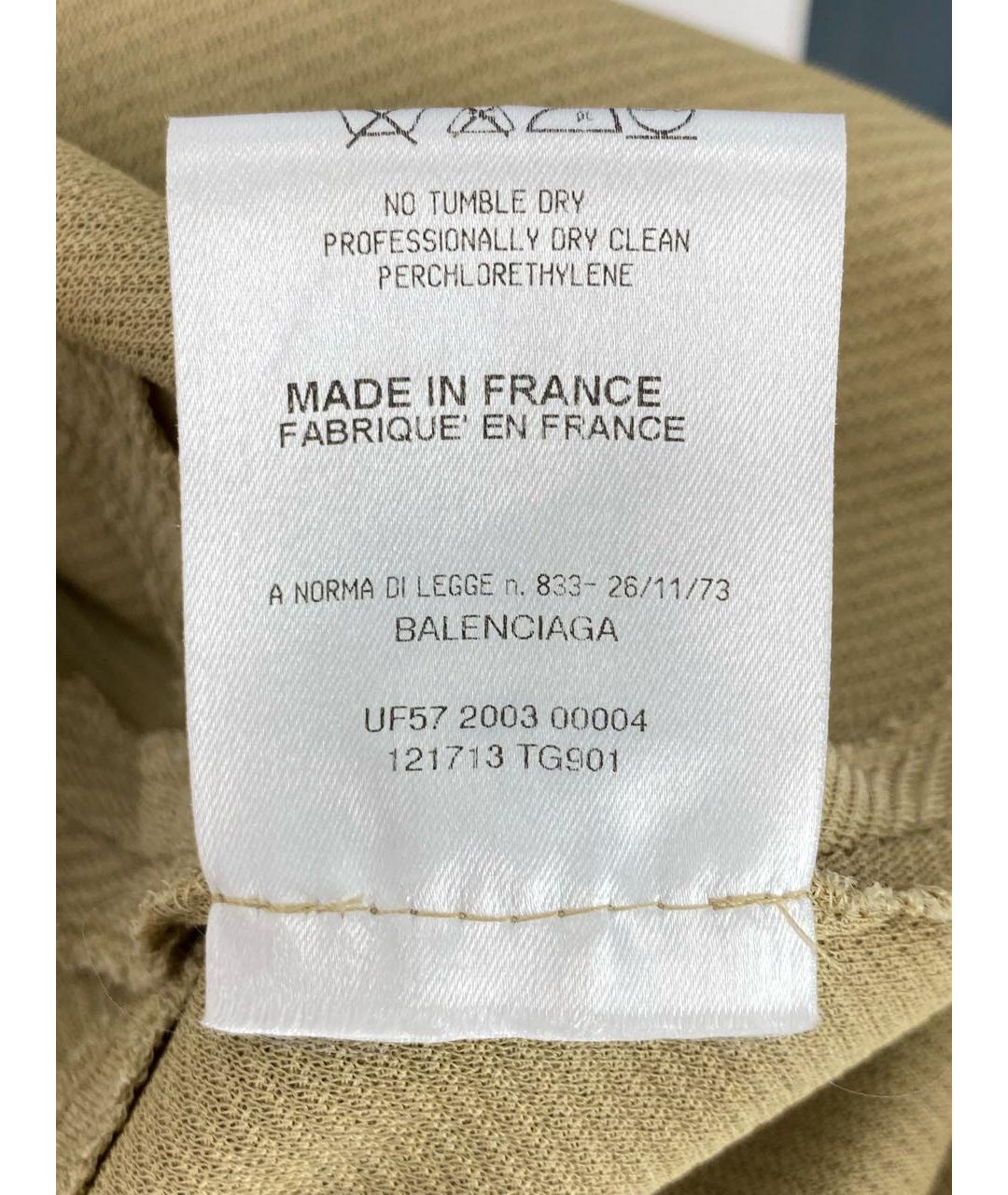 BALENCIAGA Бежевая вискозная майка, фото 5