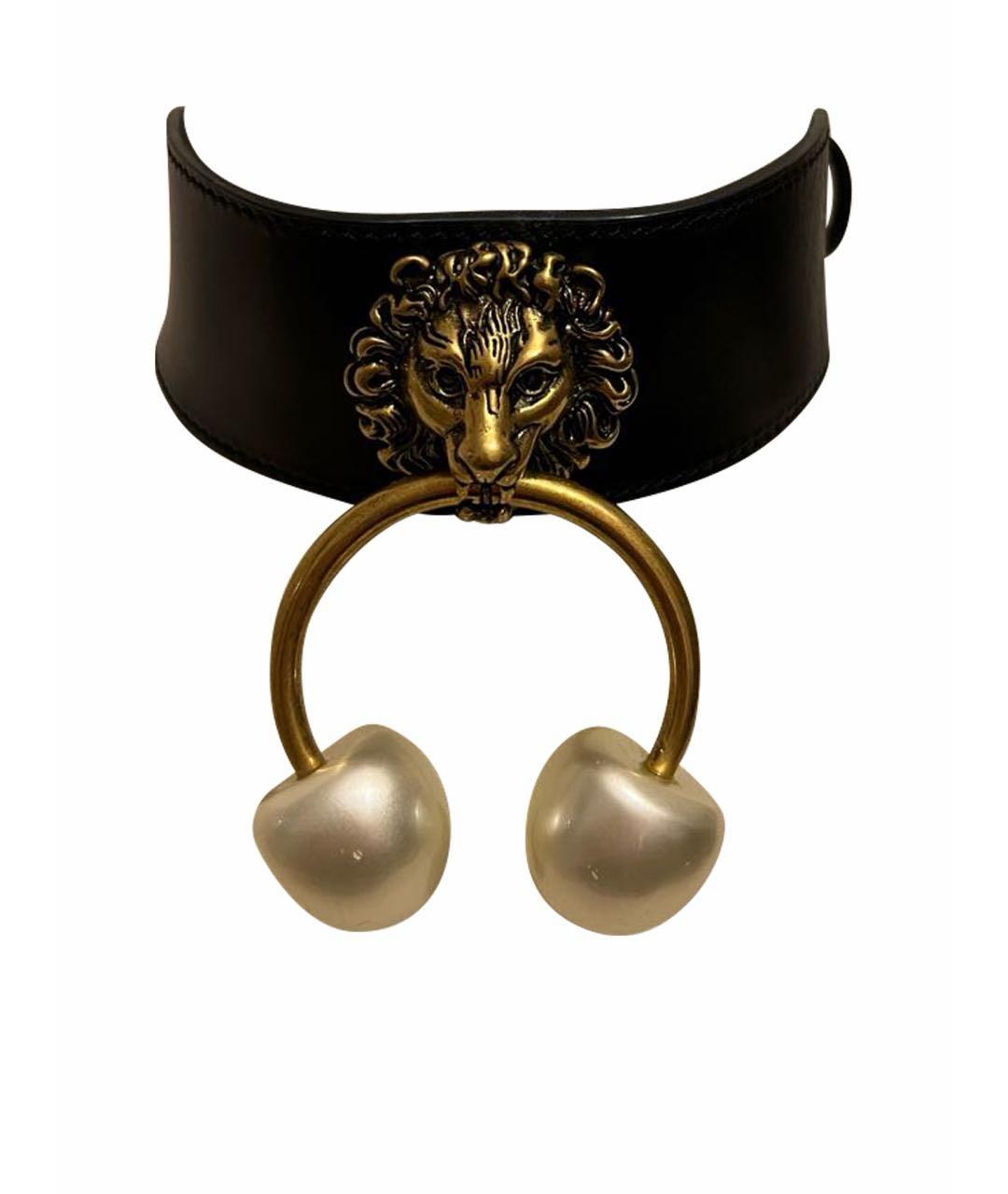 GUCCI Черный латунный чокер, фото 1