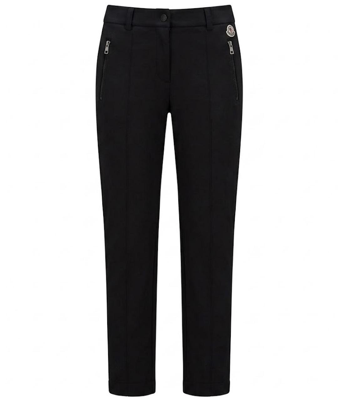 MONCLER Черные брюки узкие, фото 1