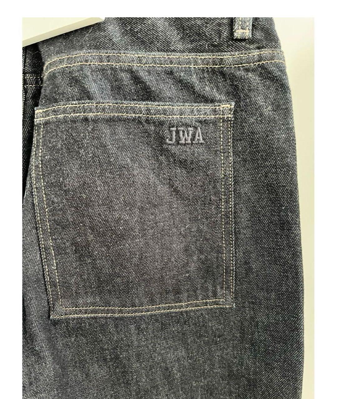 J.W.ANDERSON Черные хлопковые прямые джинсы, фото 4