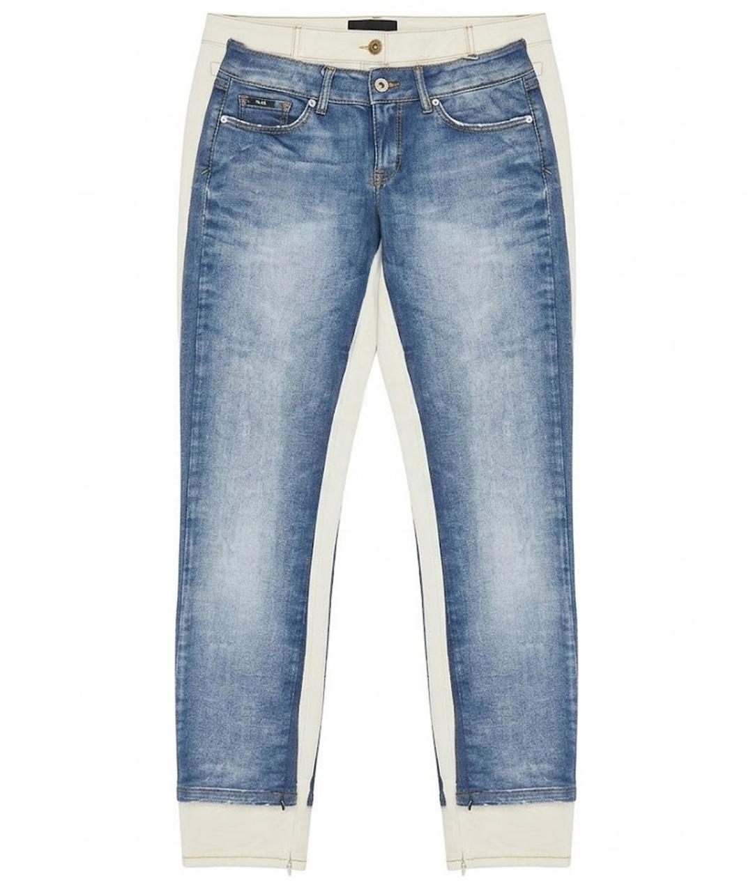 DOLCE&GABBANA Белые хлопко-эластановые джинсы слим, фото 1