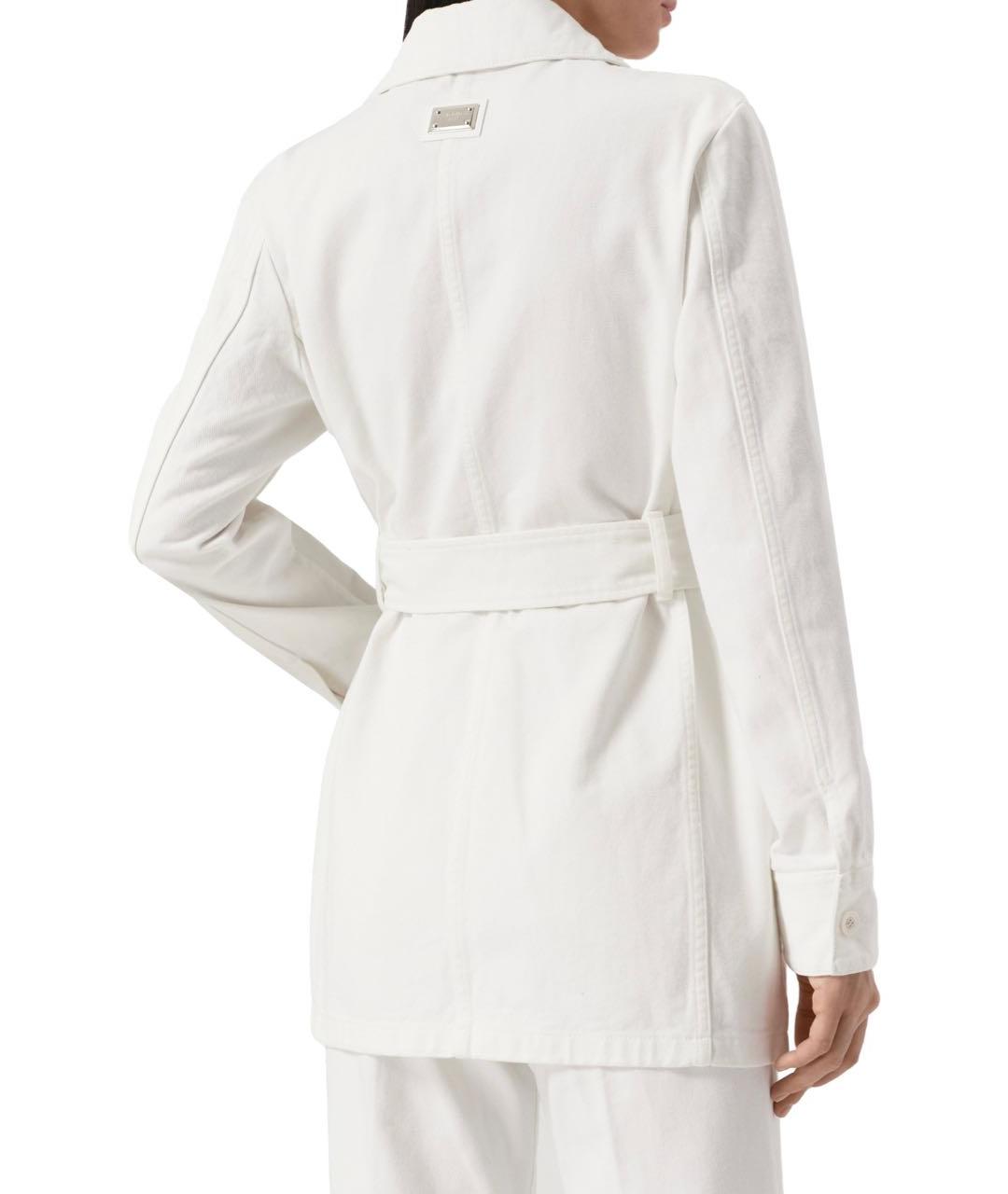 DOLCE&GABBANA Белый деним жакет/пиджак, фото 5