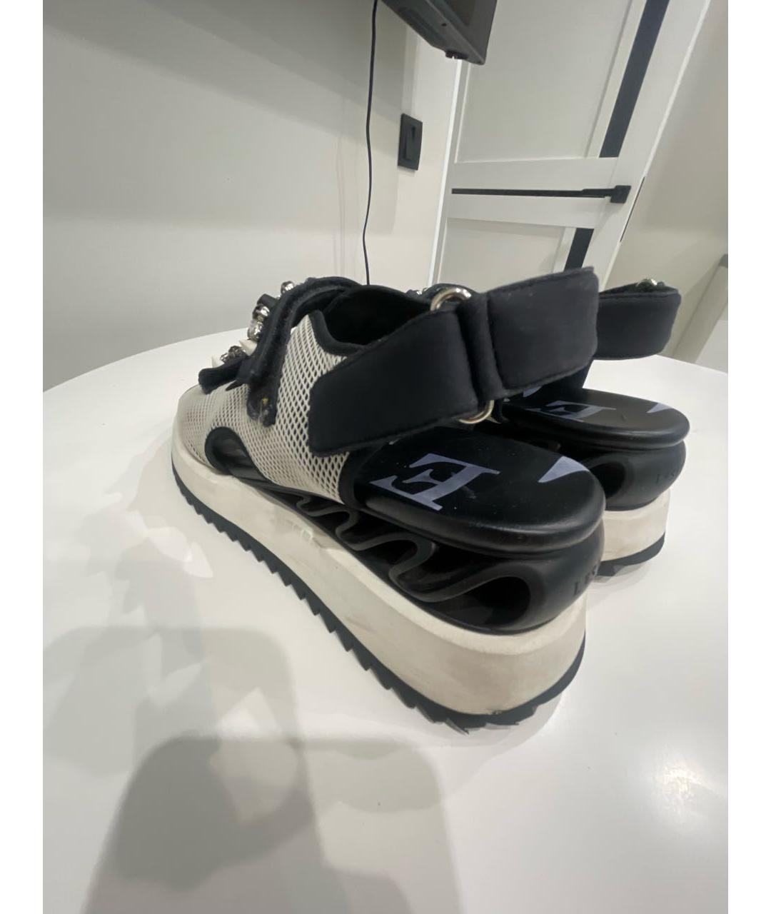 LE SILLA Черные текстильные сандалии, фото 6