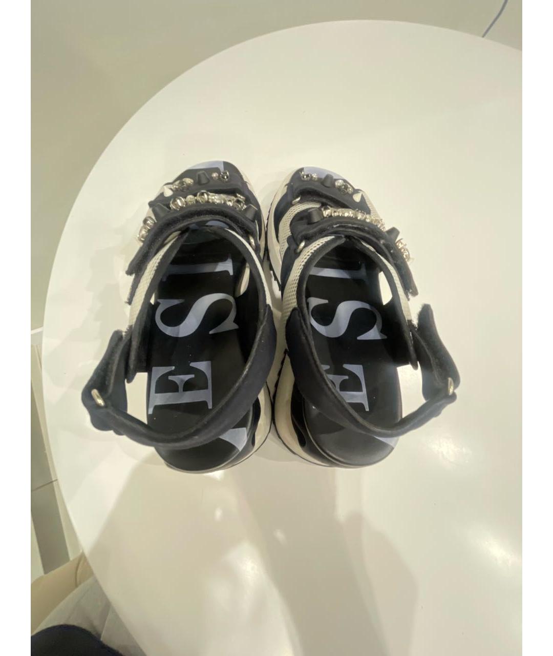 LE SILLA Черные текстильные сандалии, фото 3