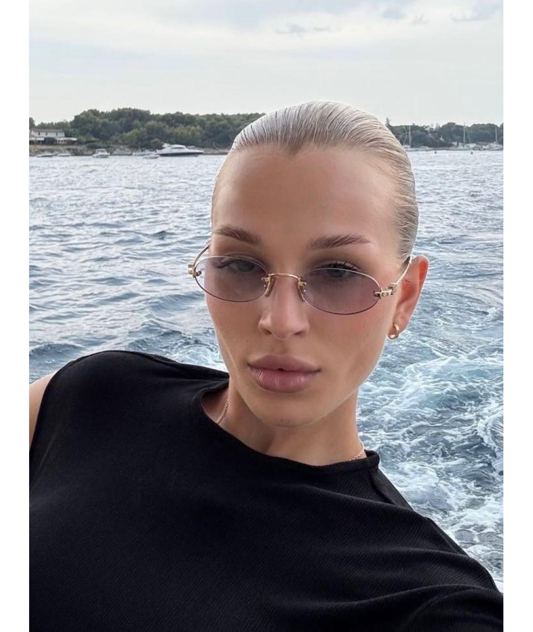 MIU MIU Металлические солнцезащитные очки, фото 8