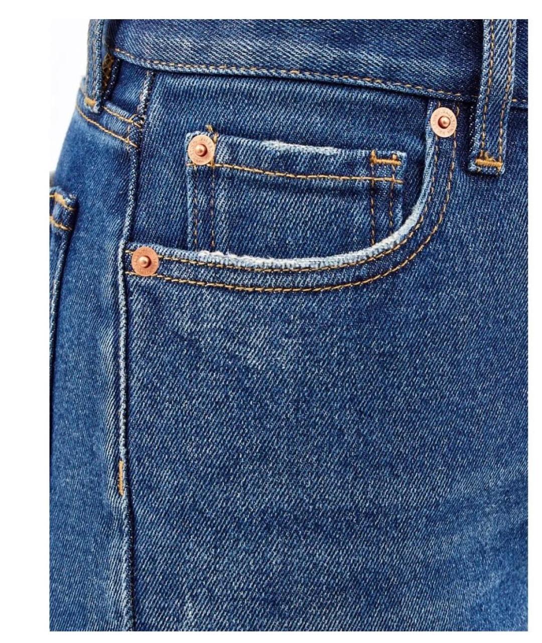 VALENTINO Синие хлопковые прямые джинсы, фото 5
