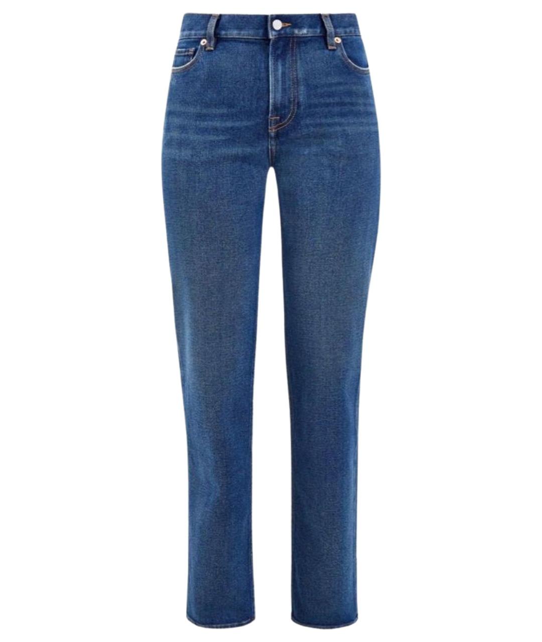 VALENTINO Синие хлопковые прямые джинсы, фото 1