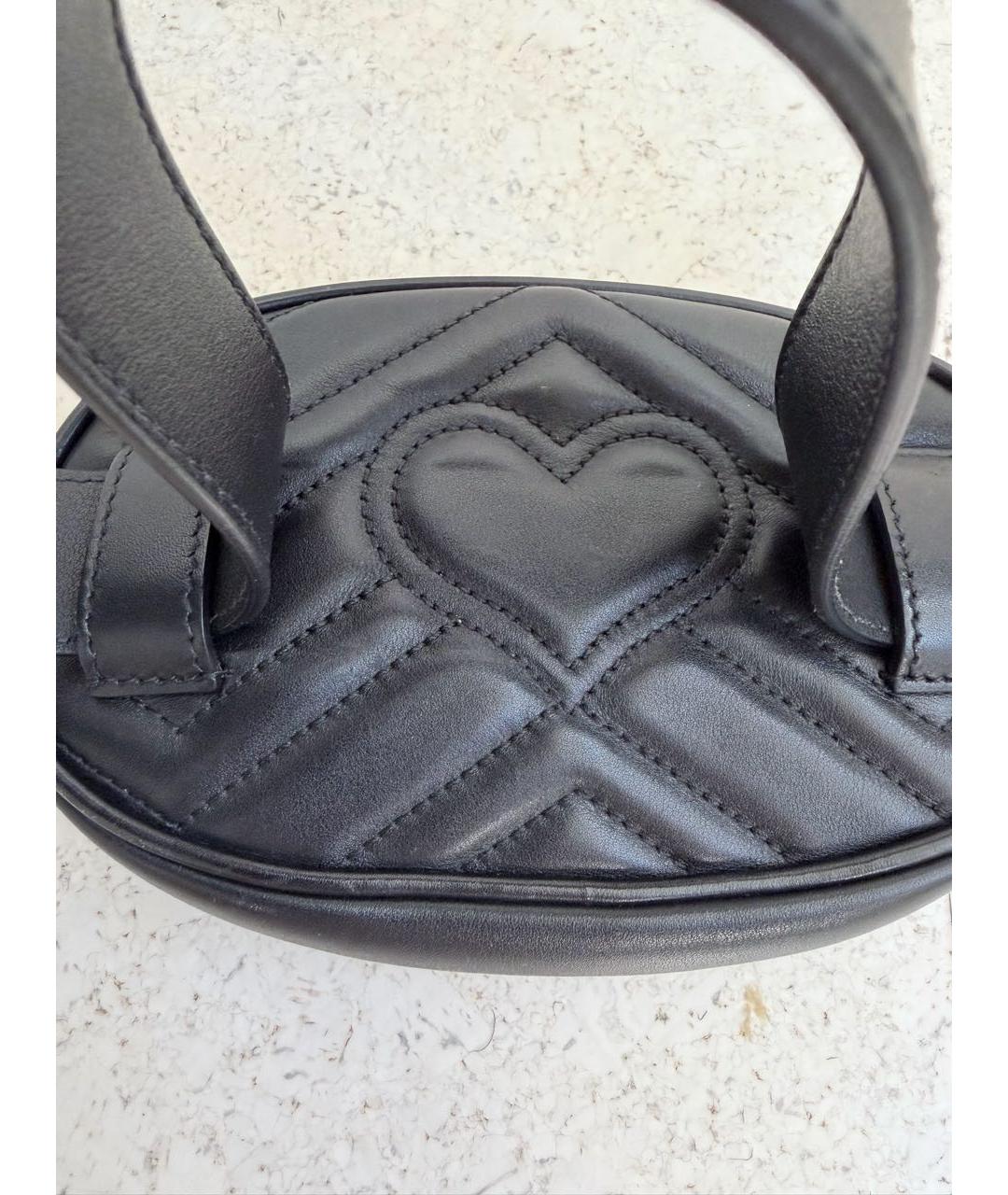 GUCCI Черная кожаная поясная сумка, фото 3