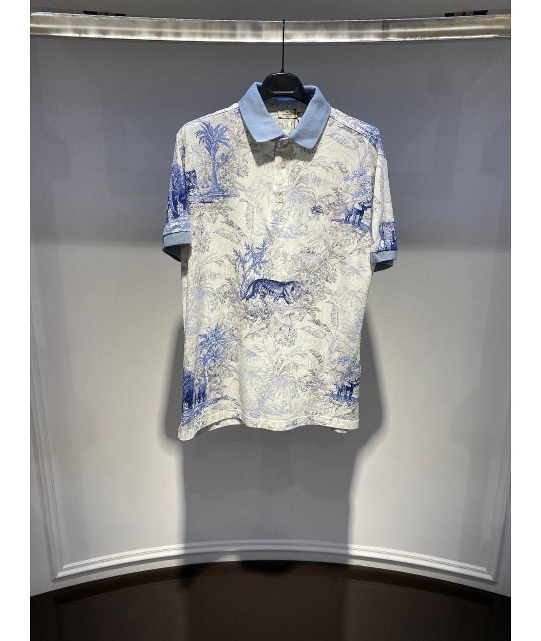 ETRO Мульти хлопковое поло с коротким рукавом, фото 2