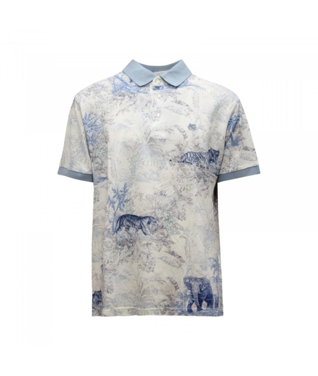 ETRO Мульти хлопковое поло с коротким рукавом, фото 1