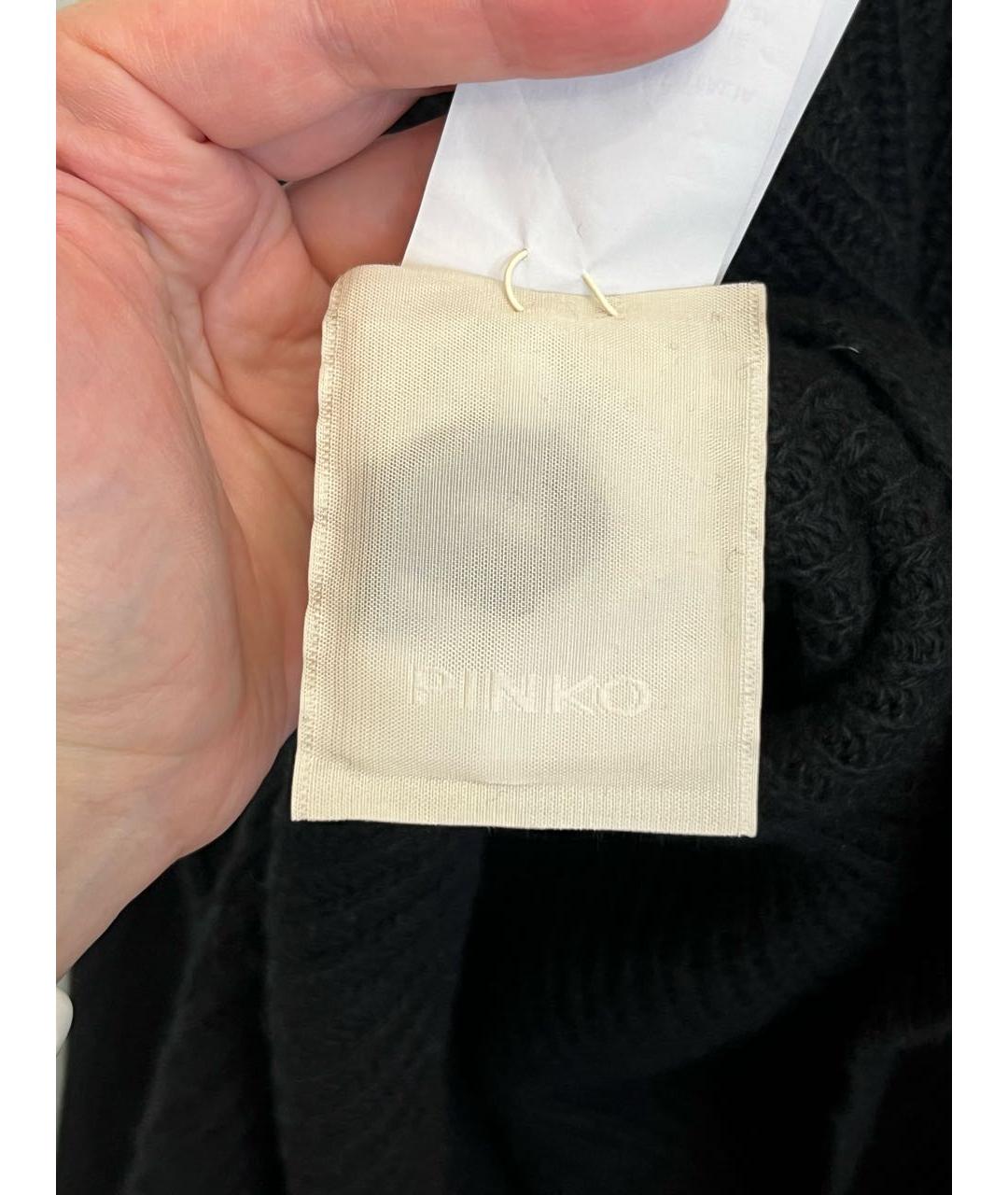 PINKO Черный шерстяной джемпер / свитер, фото 7