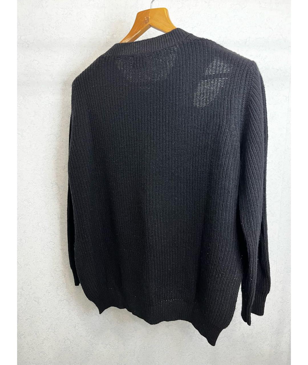 PINKO Черный шерстяной джемпер / свитер, фото 2