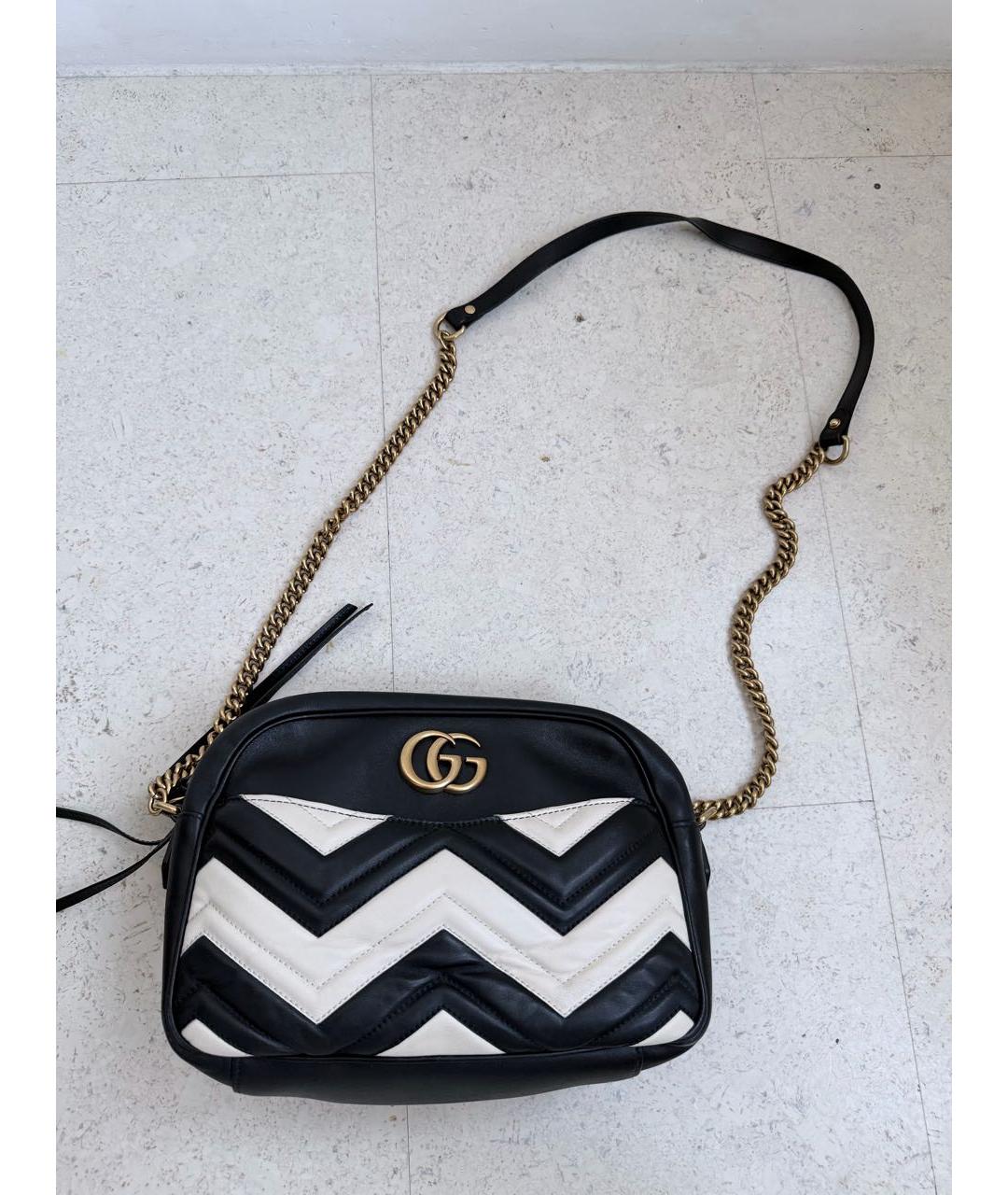 GUCCI Черная кожаная сумка через плечо, фото 3