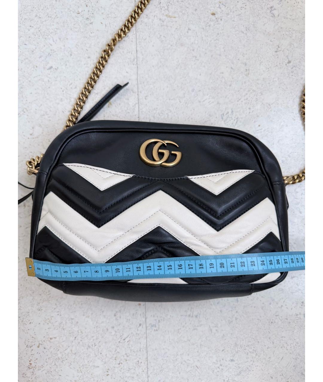 GUCCI Черная кожаная сумка через плечо, фото 5