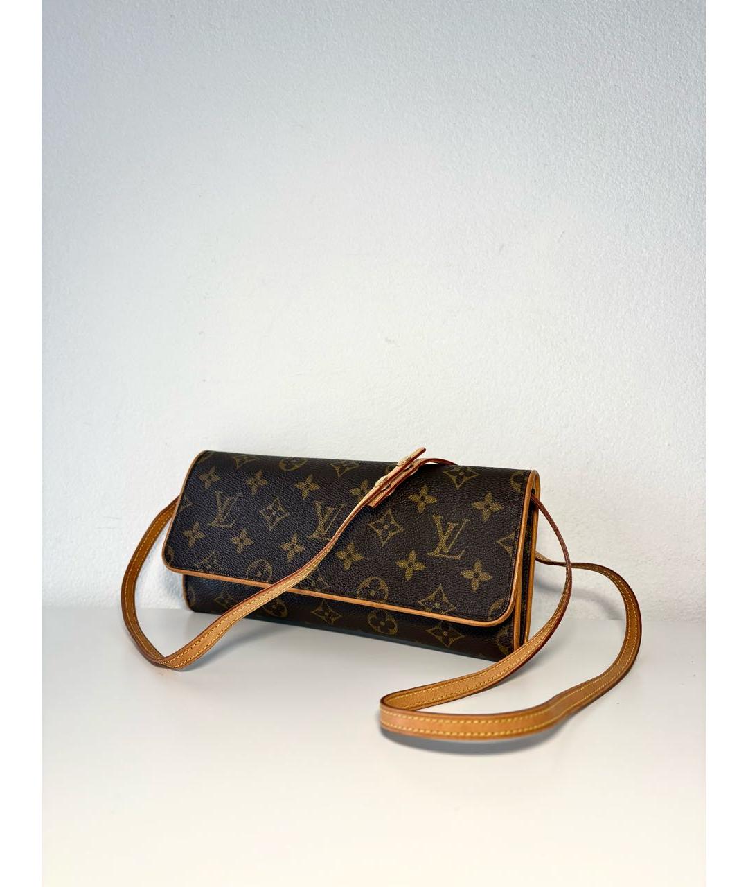 LOUIS VUITTON Коричневая сумка через плечо, фото 2