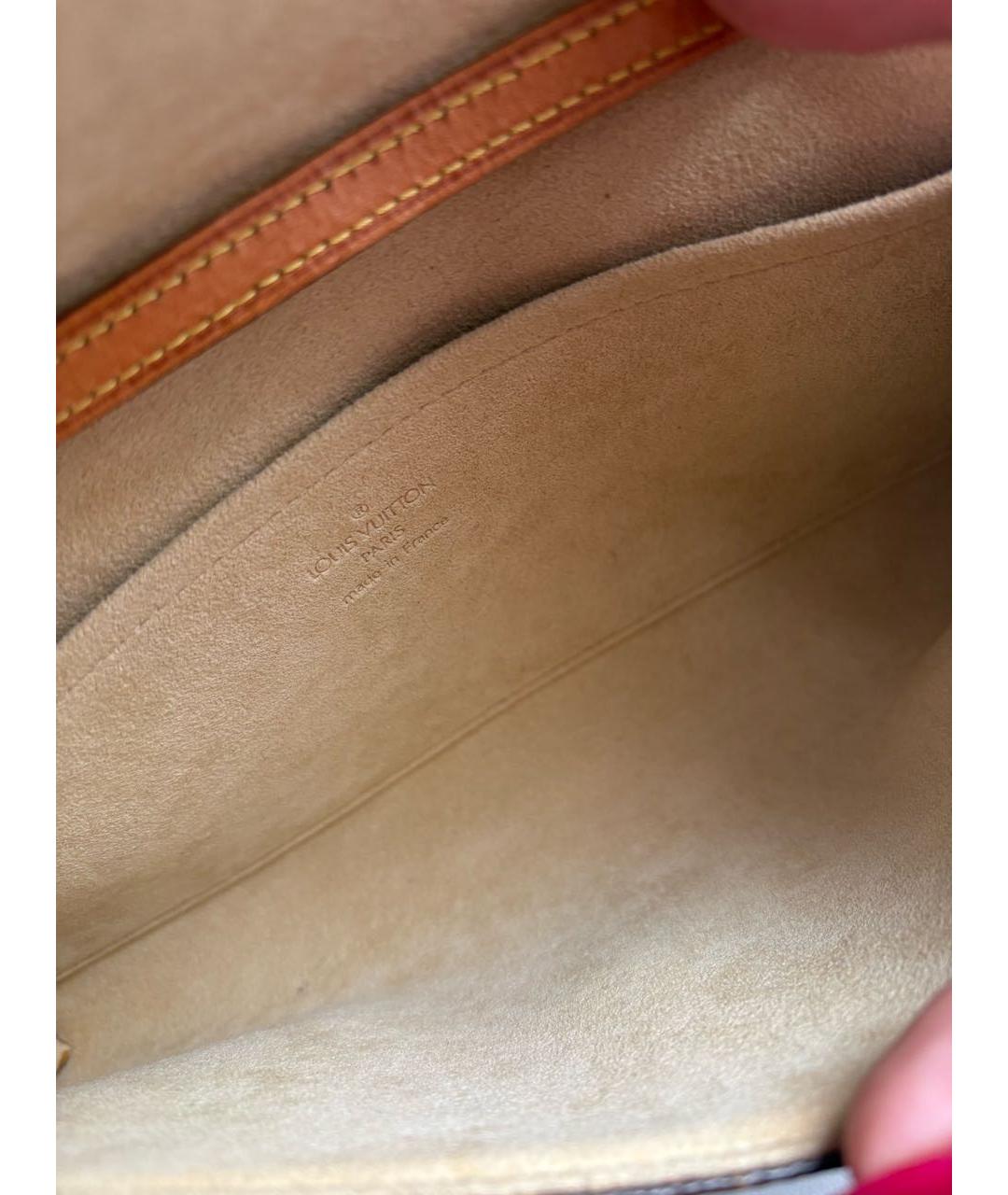 LOUIS VUITTON Коричневая сумка через плечо, фото 4