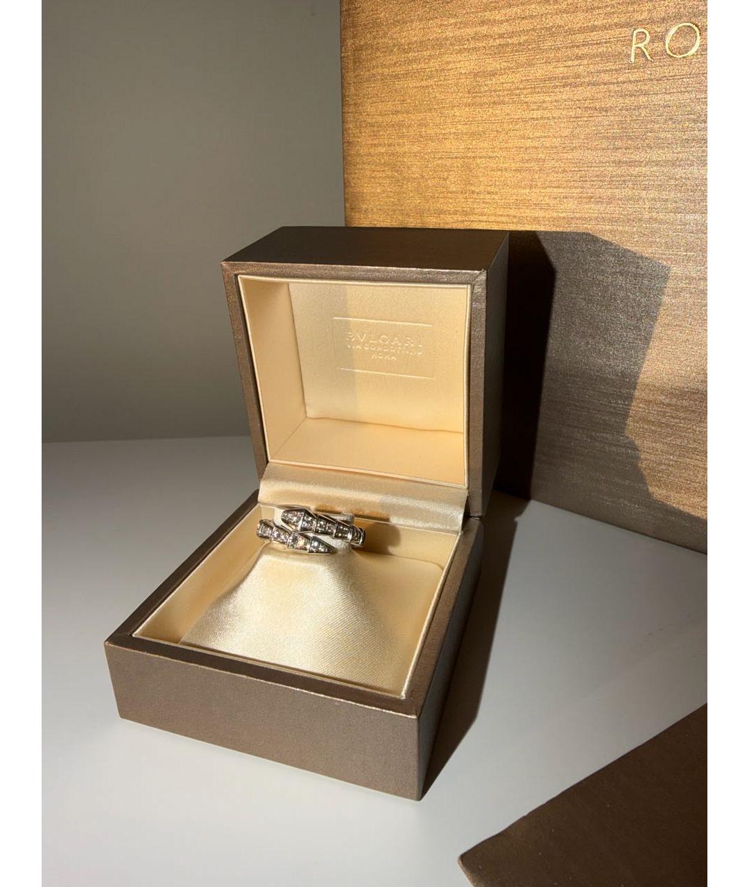 BVLGARI Серебряное кольцо из белого золота, фото 2