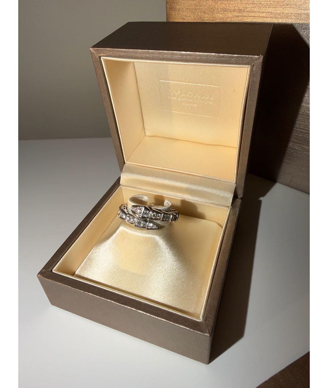 BVLGARI Серебряное кольцо из белого золота, фото 7