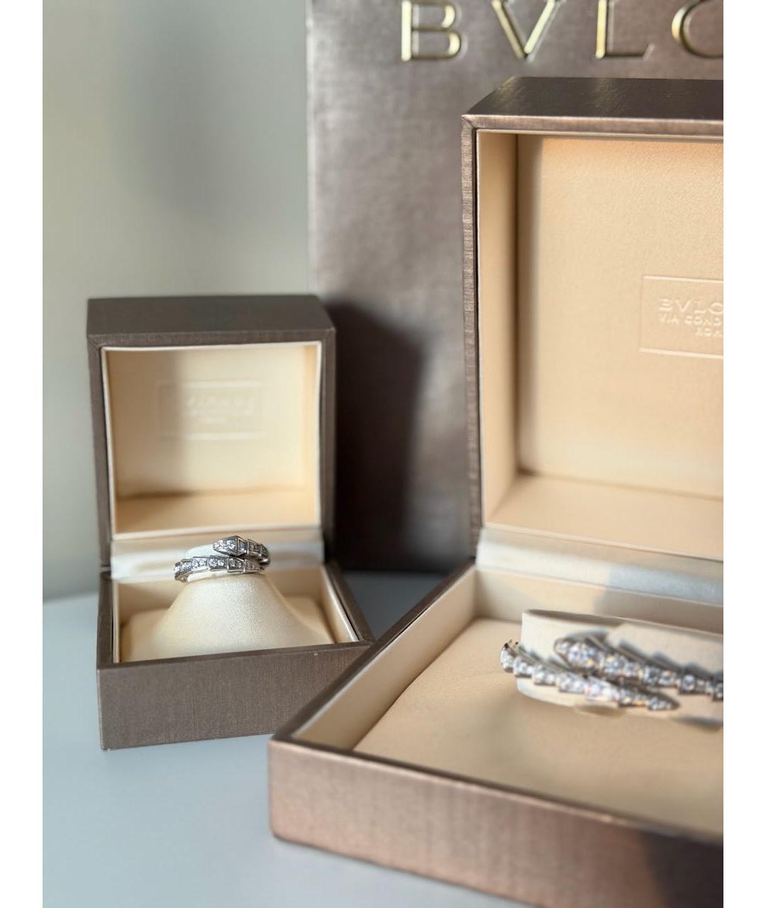 BVLGARI Серебряное кольцо из белого золота, фото 5