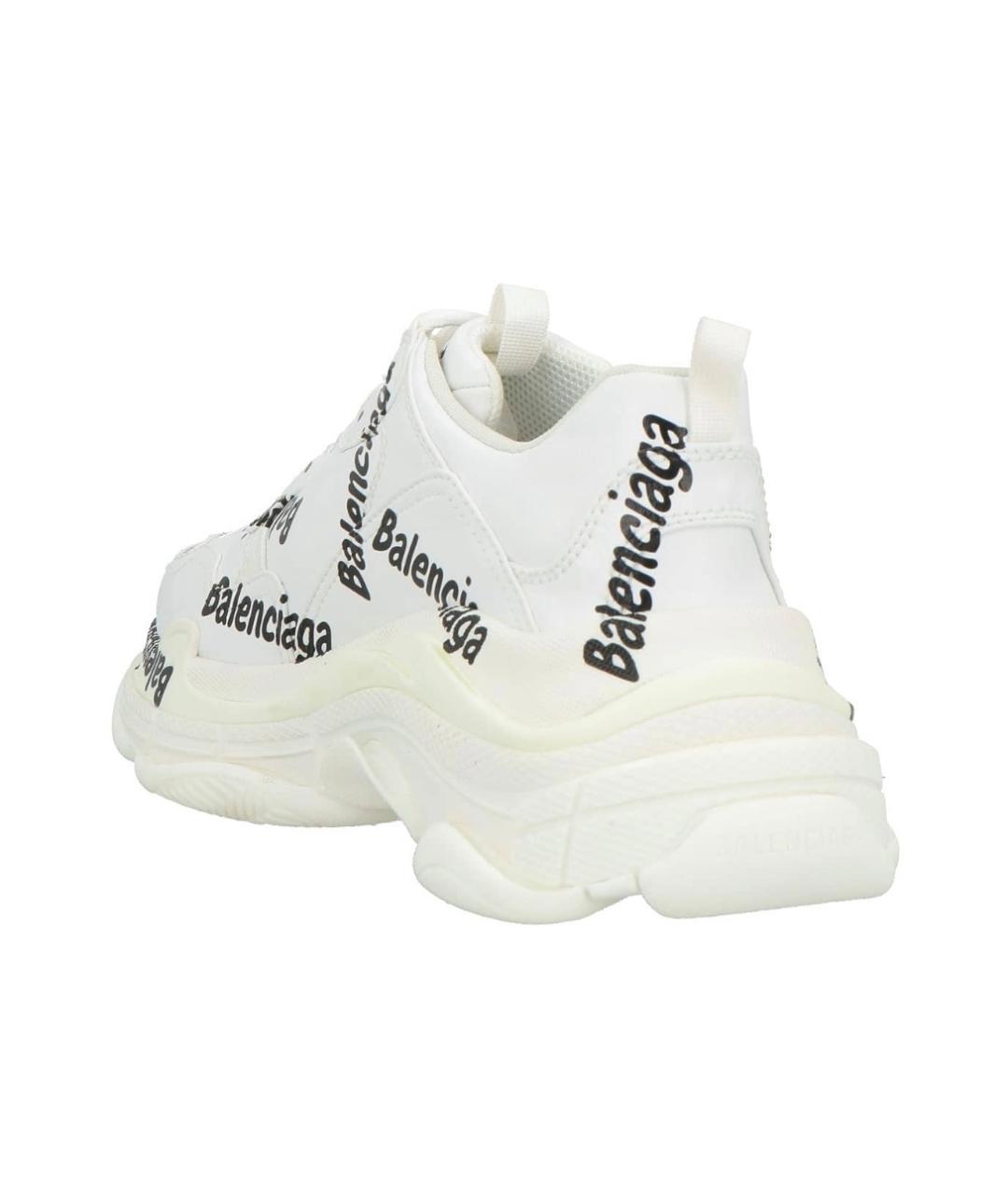 BALENCIAGA Белые кроссовки, фото 4