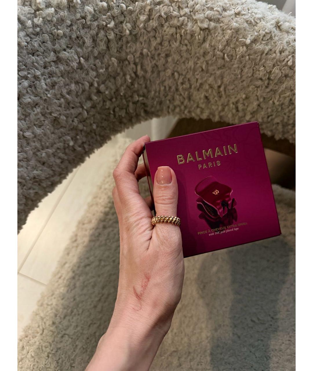 BALMAIN Бордовая заколка, фото 2