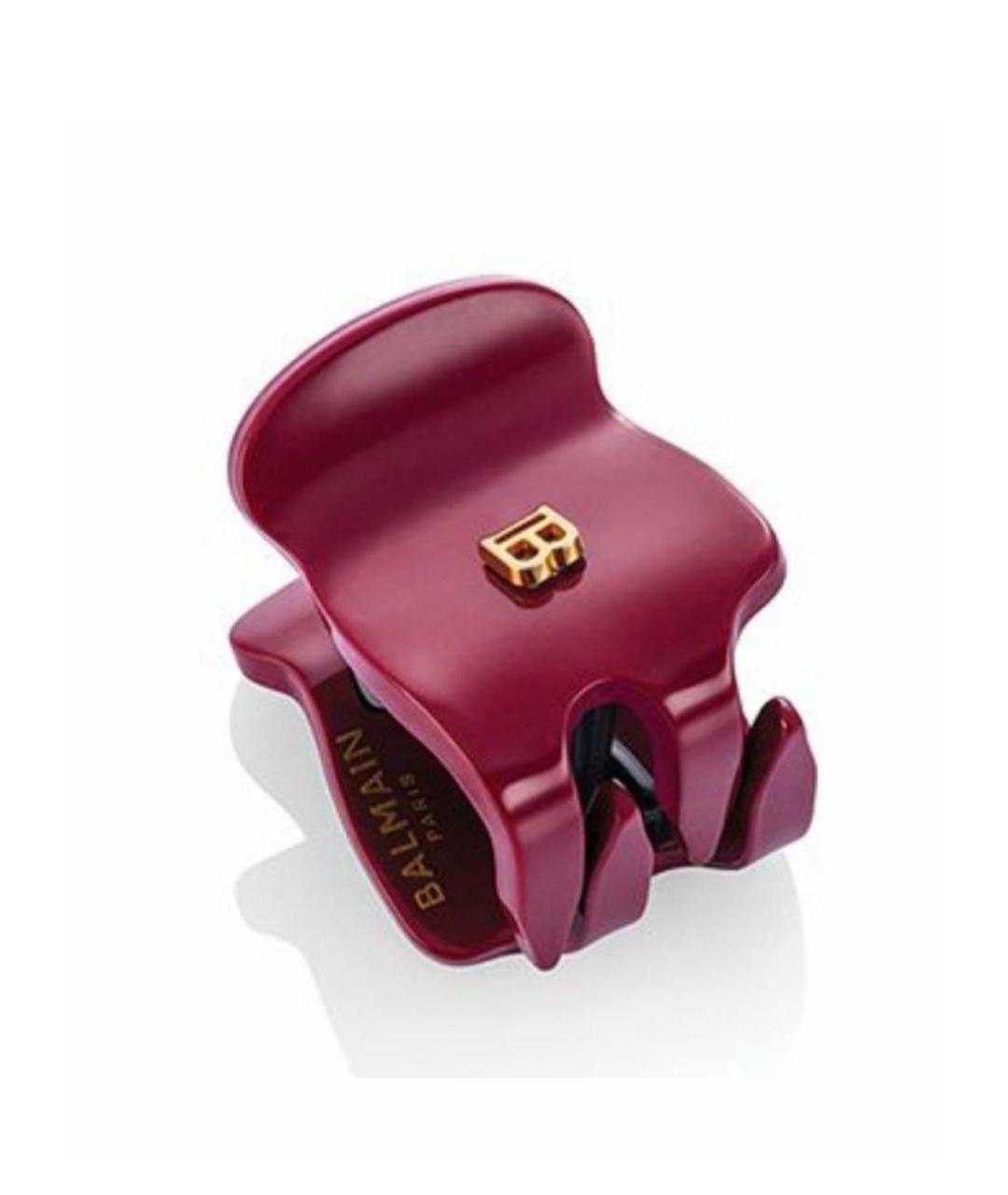 BALMAIN Бордовая заколка, фото 8