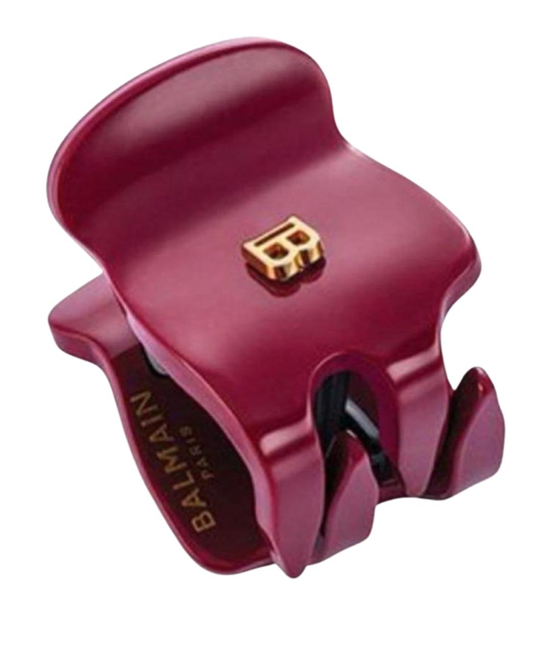 BALMAIN Бордовая заколка, фото 1