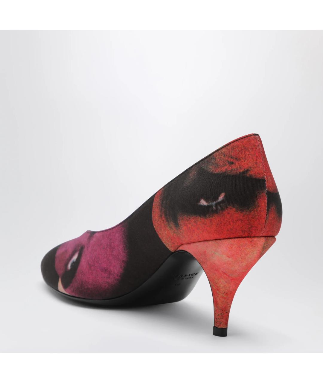 VERSACE Мульти синтетические туфли, фото 2