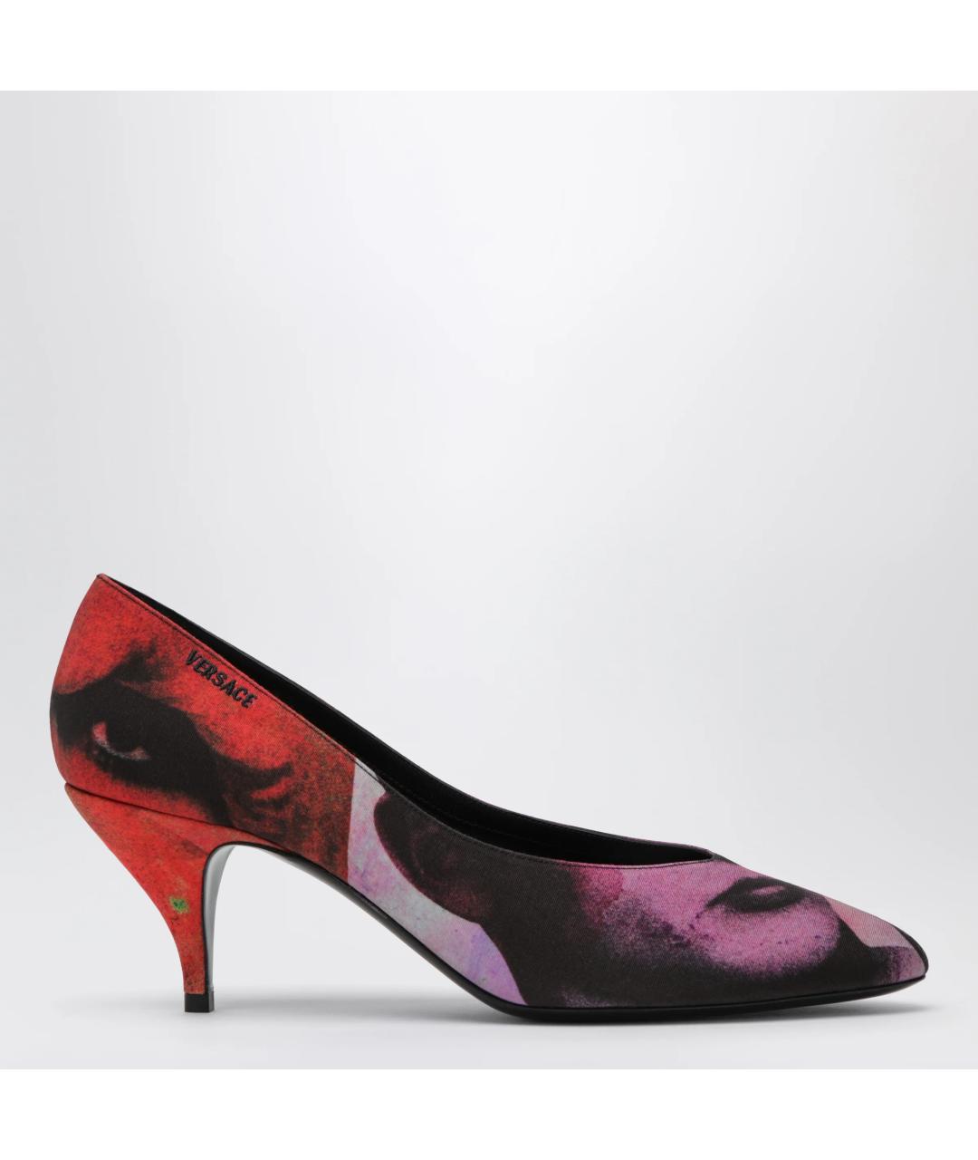 VERSACE Мульти синтетические туфли, фото 3