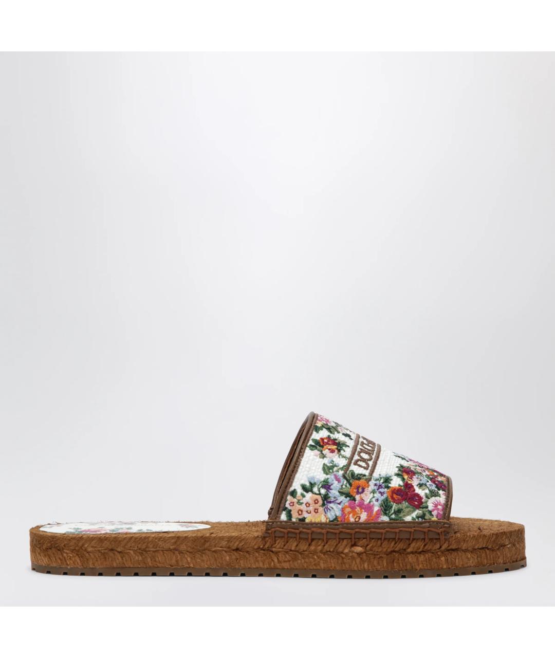 DOLCE&GABBANA Мульти кожаные шлепанцы, фото 3