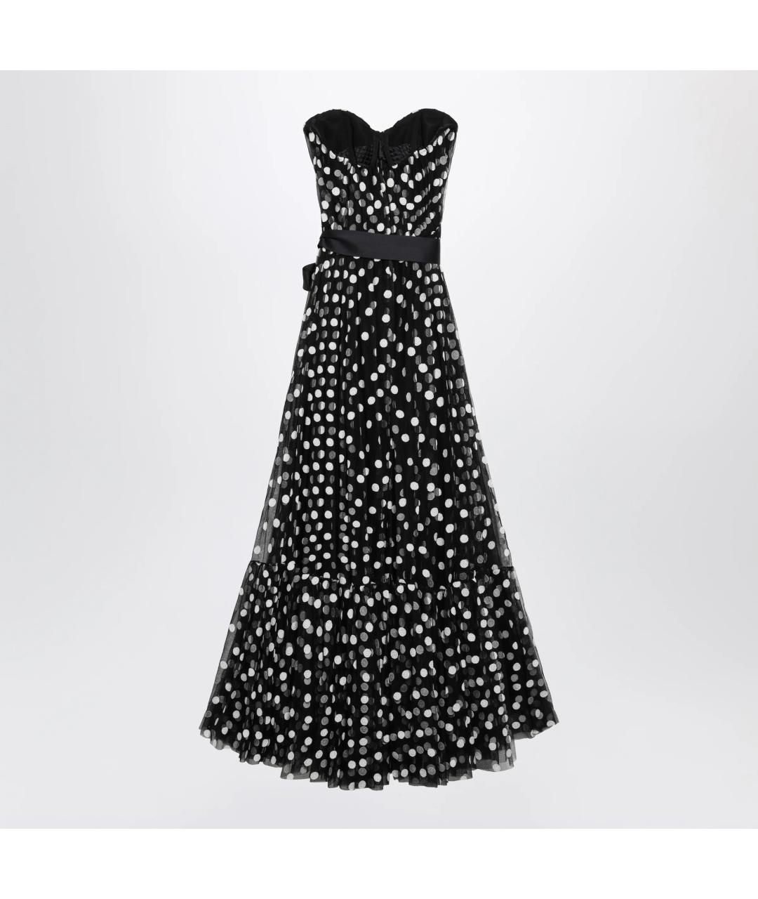 DOLCE&GABBANA Черное полиамидовое вечернее платье, фото 2