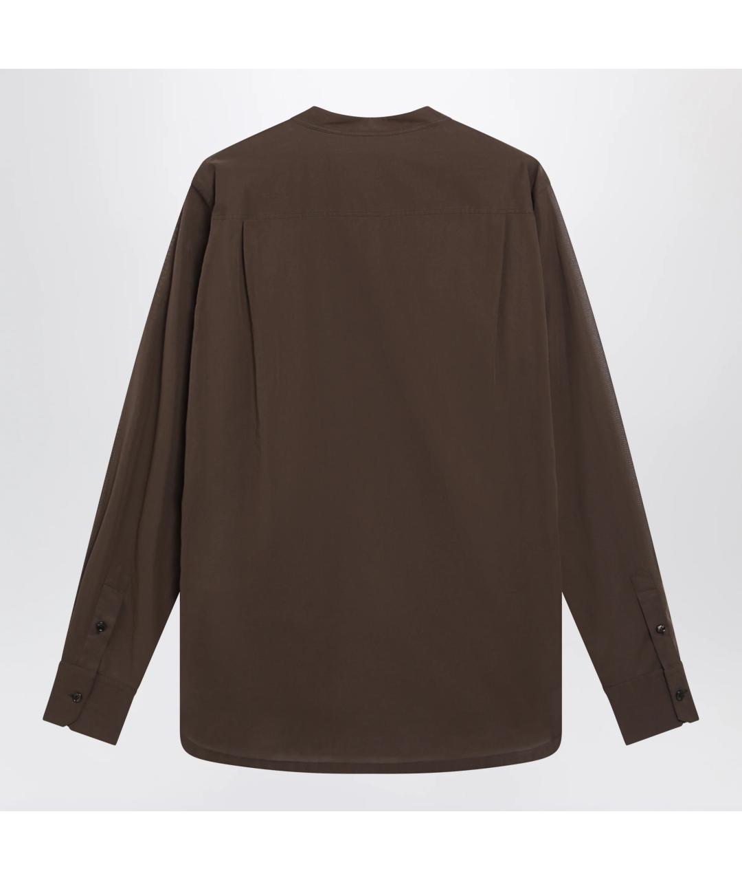 DOLCE&GABBANA Коричневая хлопковая кэжуал рубашка, фото 2