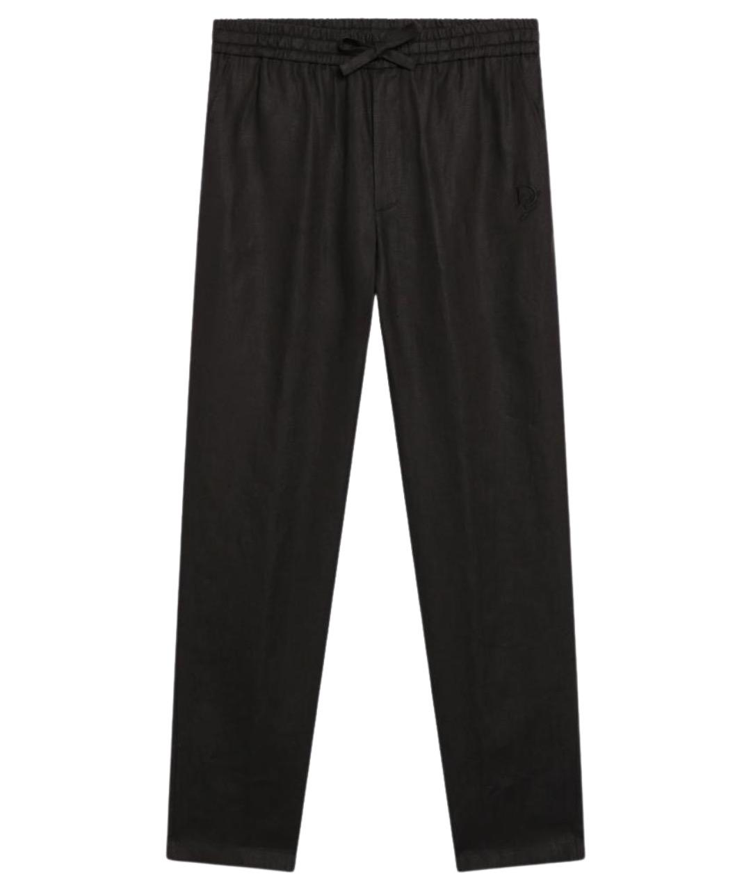 DOLCE&GABBANA Коричневые хлопковые повседневные брюки, фото 1