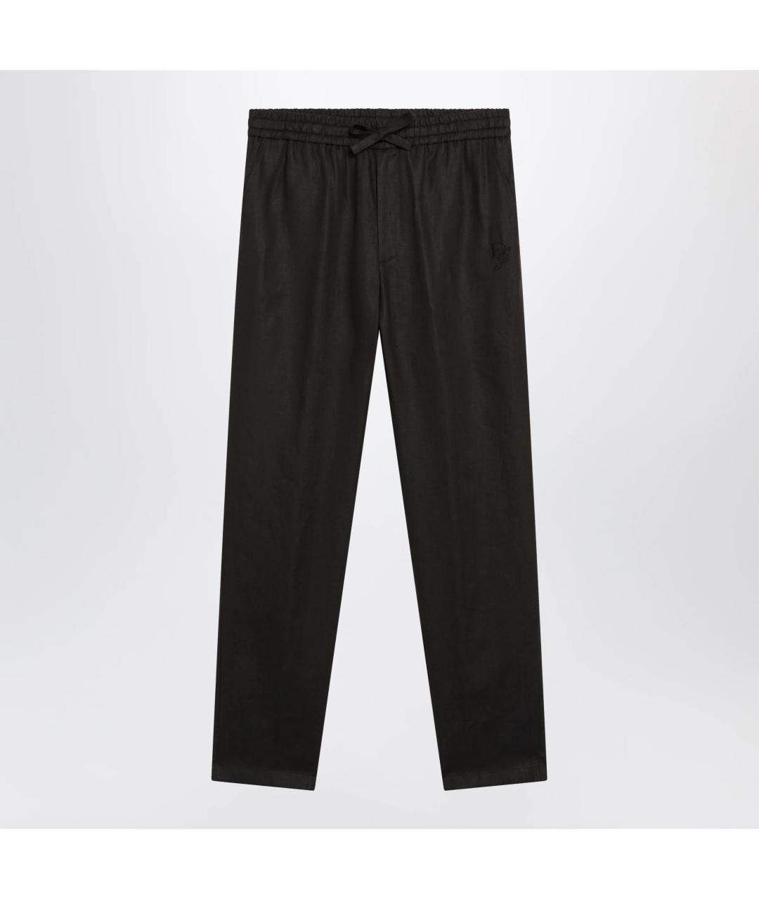 DOLCE&GABBANA Коричневые хлопковые повседневные брюки, фото 3