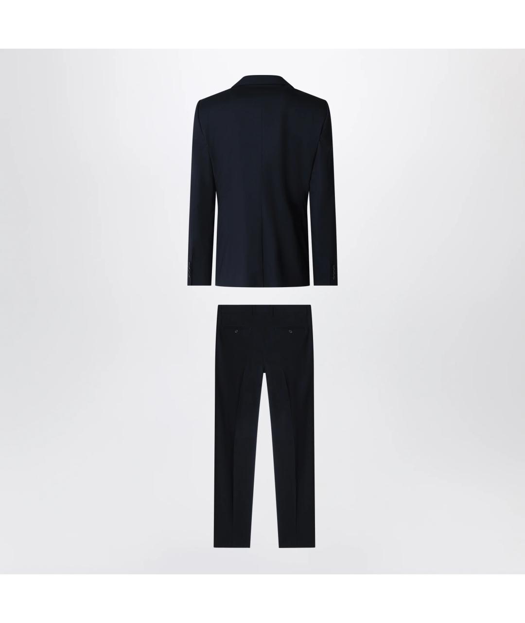 DOLCE&GABBANA Темно-синий классический костюм, фото 2