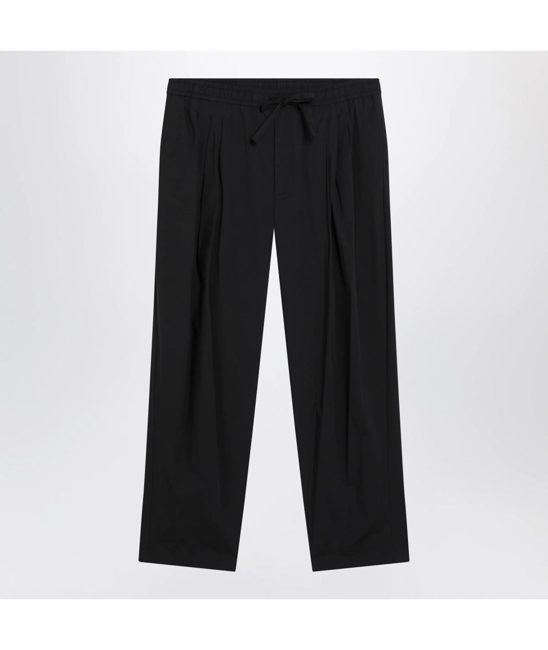 DOLCE&GABBANA Черные хлопковые повседневные брюки, фото 3