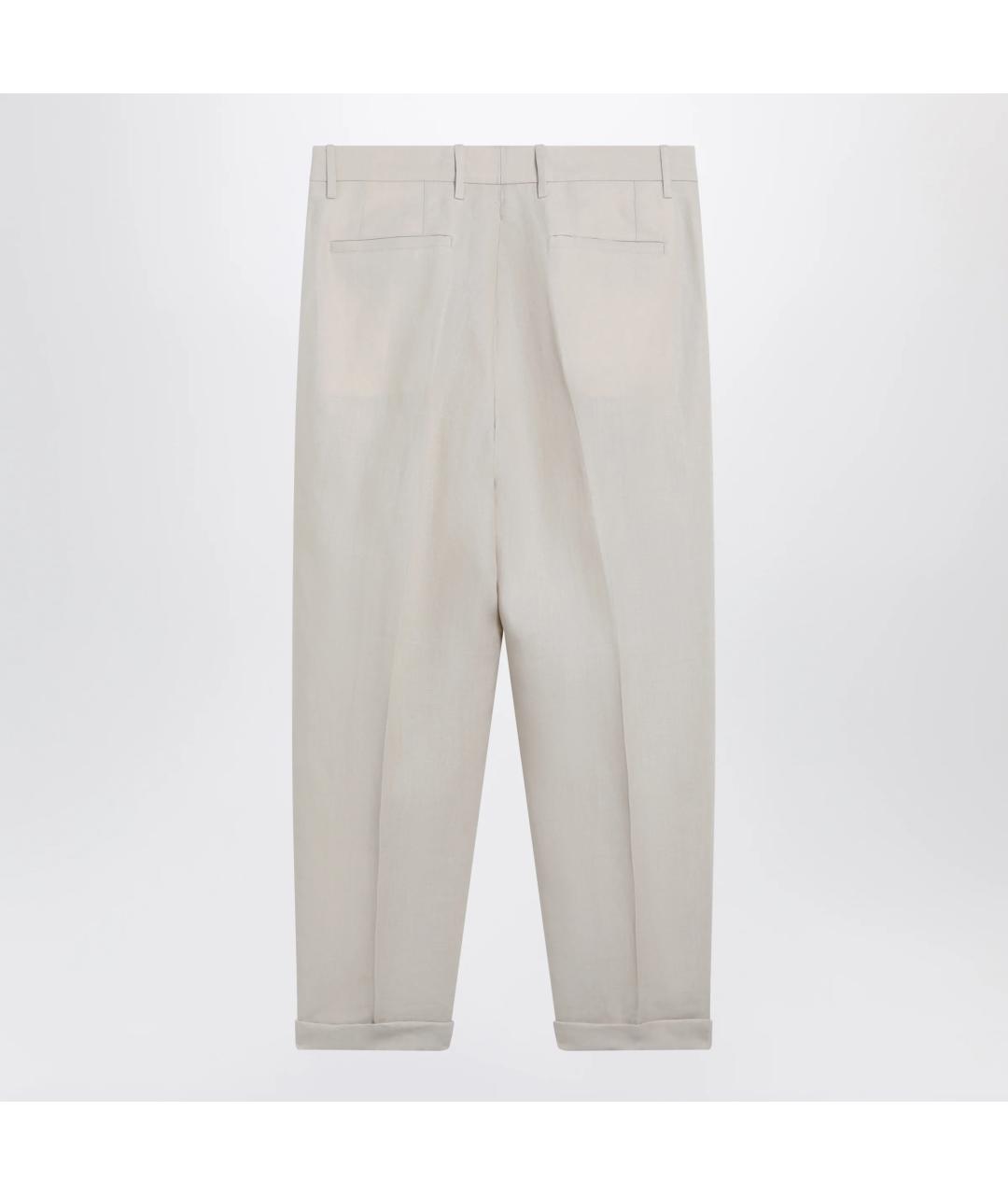 DOLCE&GABBANA Бежевые повседневные брюки, фото 2