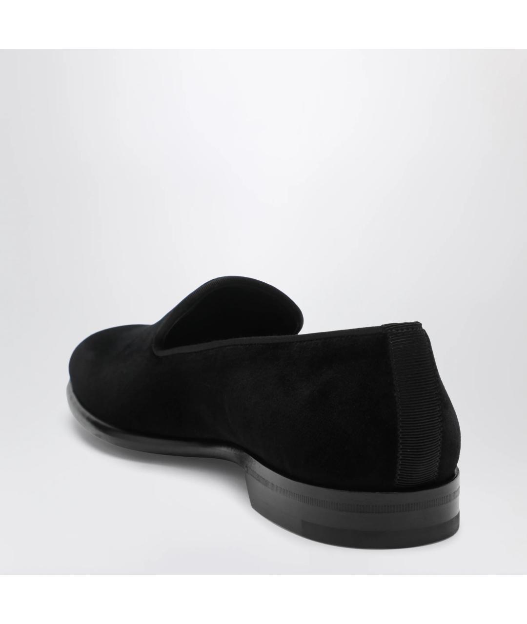 DOLCE&GABBANA Черные кожаные лоферы, фото 2