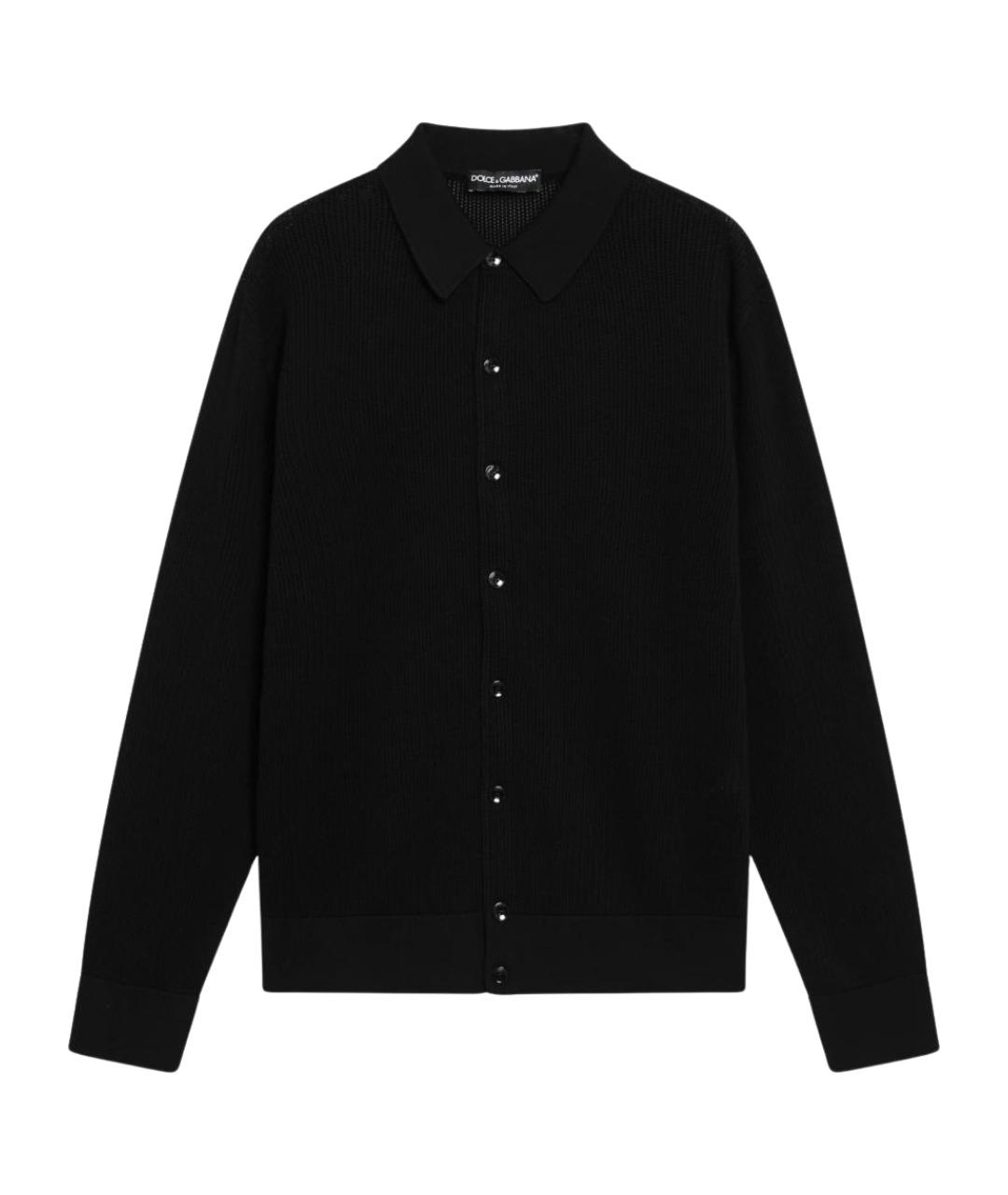 DOLCE&GABBANA Черная хлопковая кэжуал рубашка, фото 1