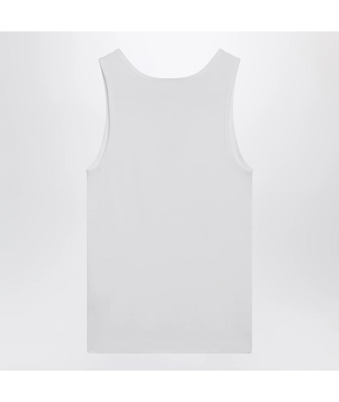 DOLCE&GABBANA Белая хлопковая майка, фото 2