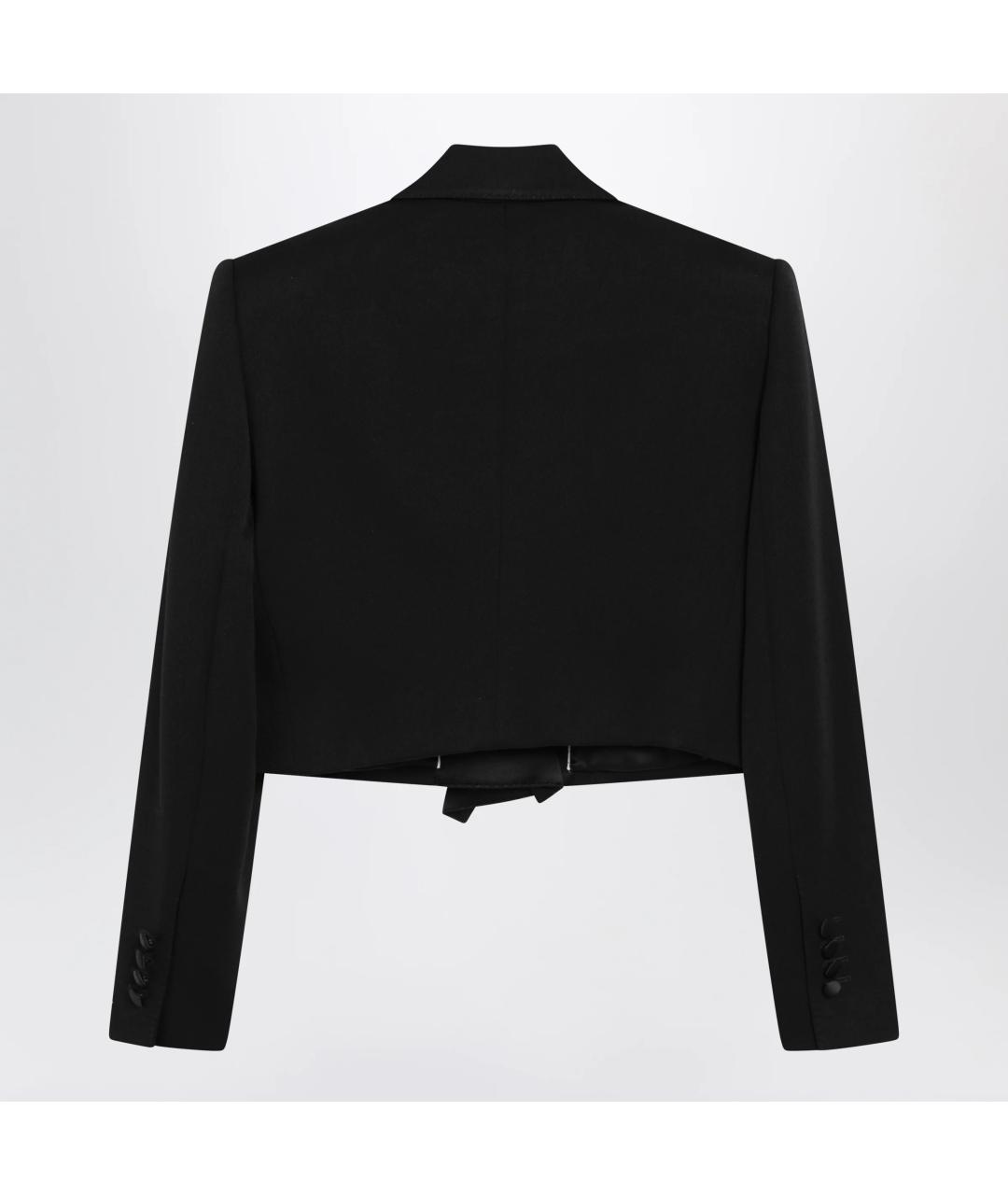 DOLCE&GABBANA Черный шерстяной жакет/пиджак, фото 2