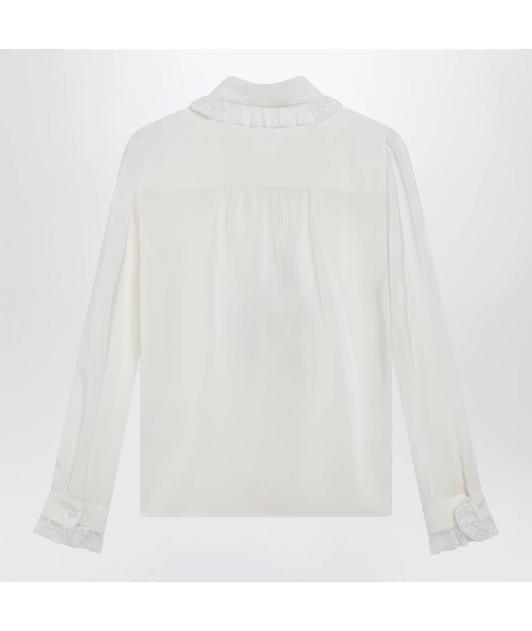 DOLCE&GABBANA Белая шелковая рубашка, фото 2