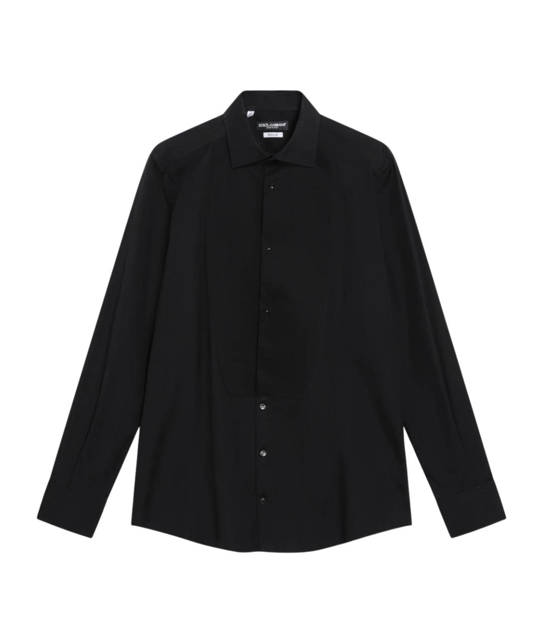 DOLCE&GABBANA Черная хлопковая кэжуал рубашка, фото 1