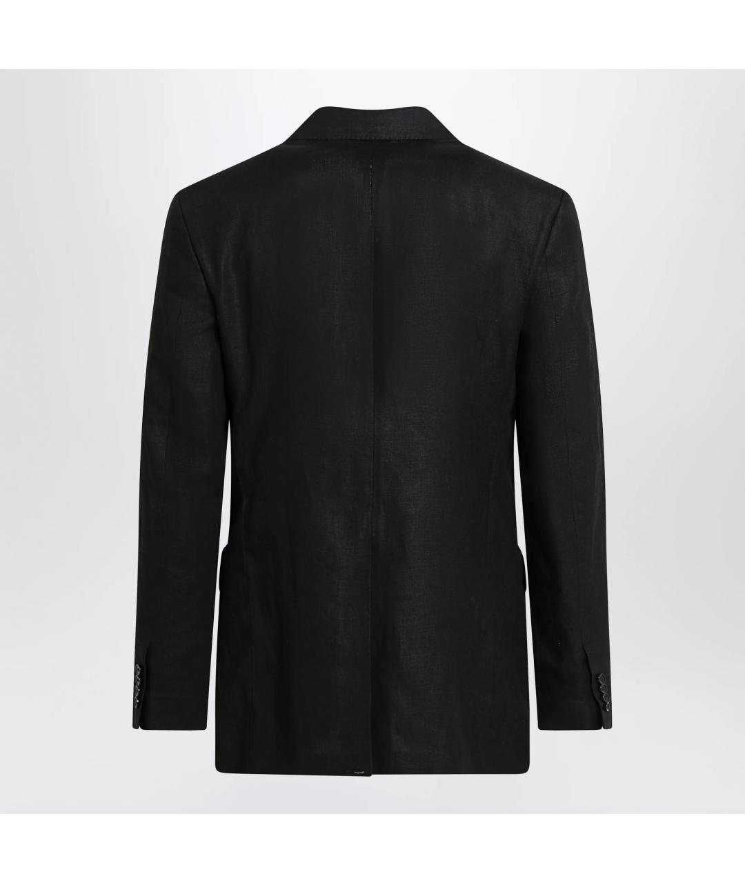 DOLCE&GABBANA Черный льняной пиджак, фото 2